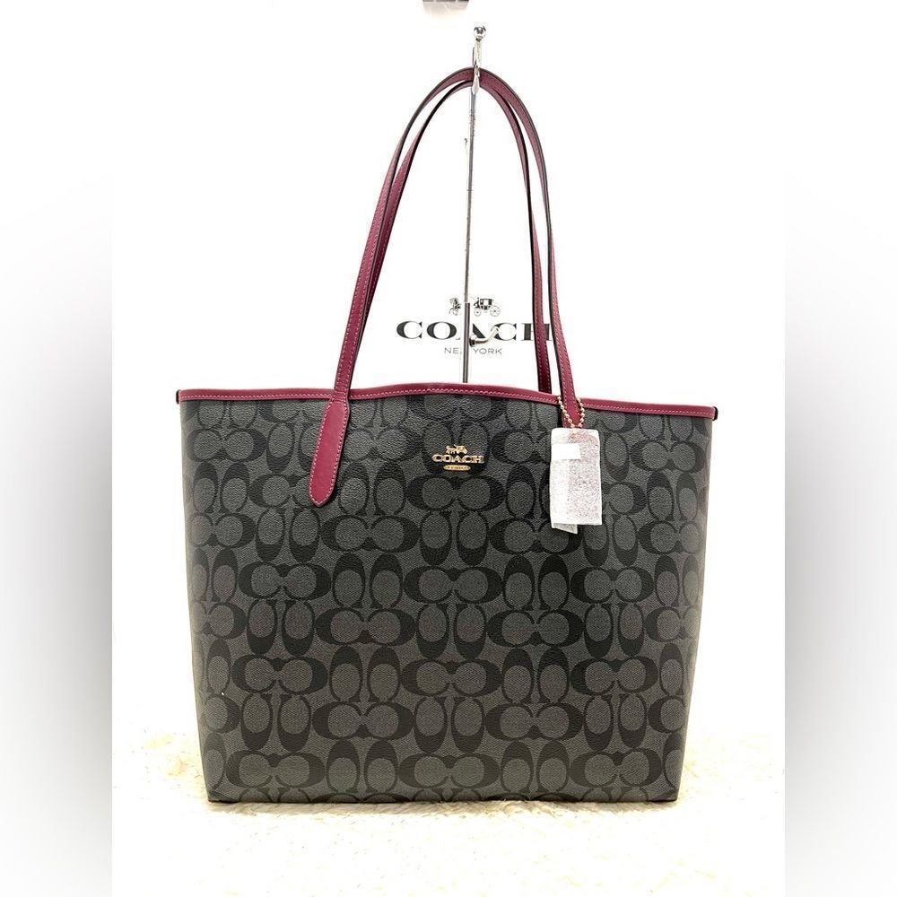 🔥🎁NWT! Coach City Tote Handbag Signature Canvas Msrp:$350.00